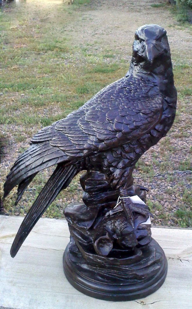 garden eagle sculptures