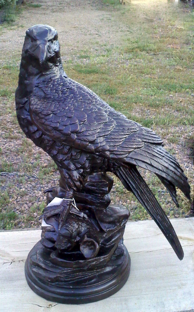 aluminum bird statues