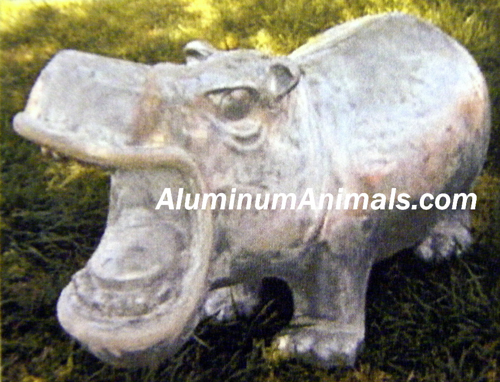 life sized Hippopotamus statues
