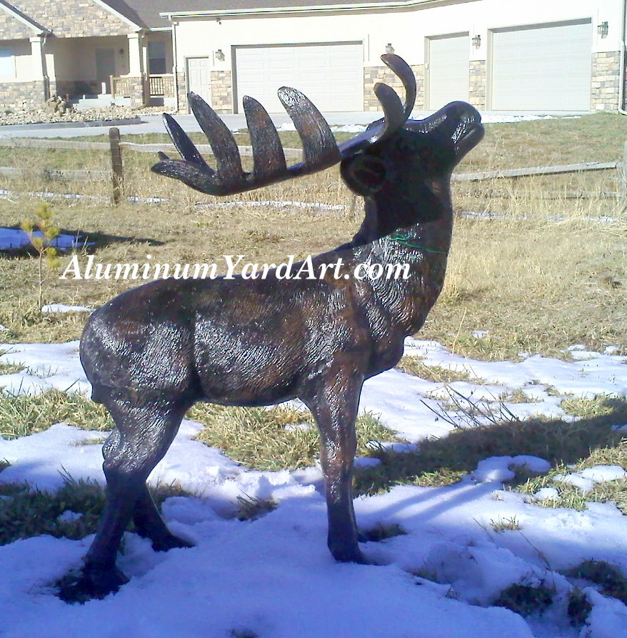 life sized moose sculptures