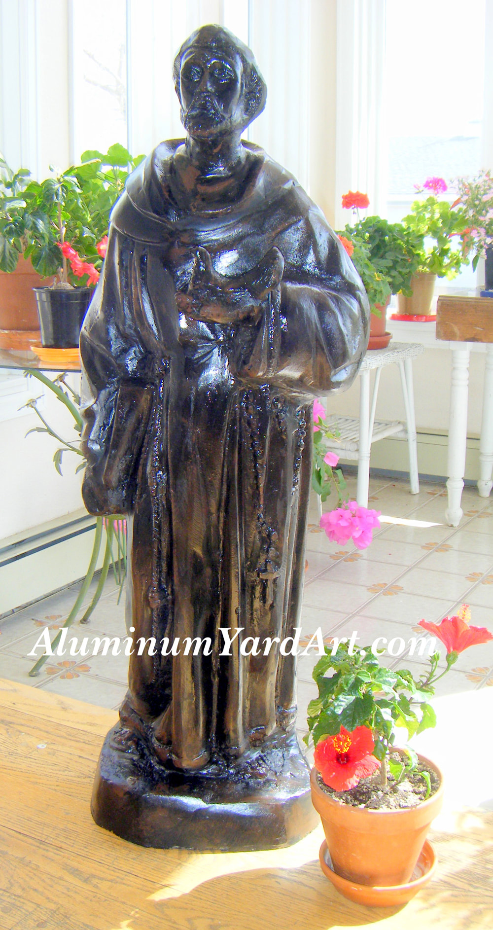 Aluminum Saint Francis Statue