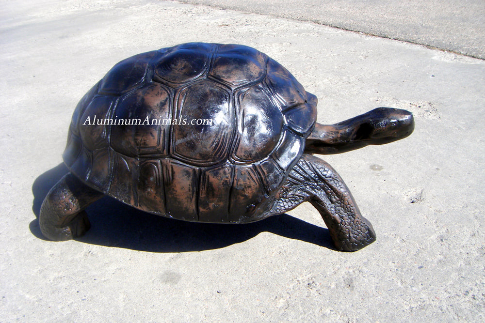 life sized turtle sculptures