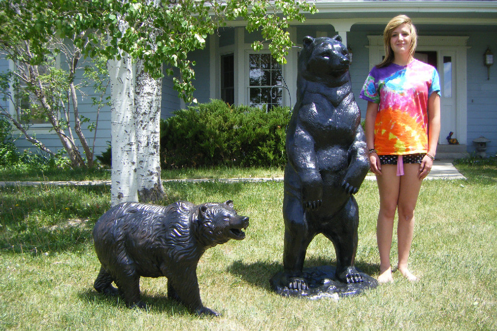 life sized bear statues