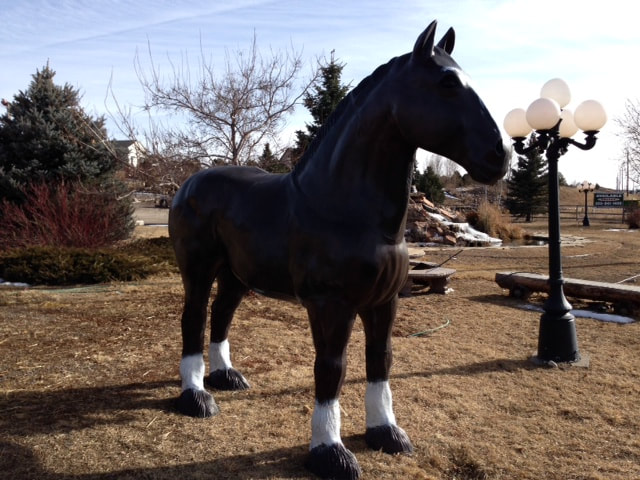 Clydesdale Horse statues