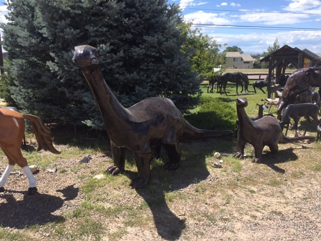 dinosaur sculptures