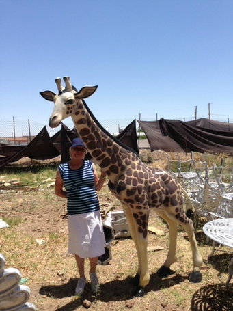 life sized giraffe statues
